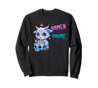 Ramen Kawaii Baphomet: Tagliatelle con Teschi in Stile Anime Felpa