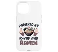 Ramen KPop alimentato da Ramen & K-Pop Heart K Pop Custodia per iPhone 15
