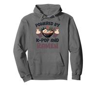 Ramen KPOP Alimentato da Ramen & K-Pop Heart K Pop Felpa con Cappuccio