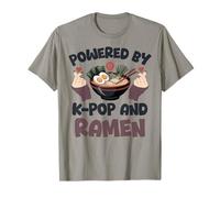 Ramen KPOP Alimentato da Ramen & K-Pop Heart K Pop Maglietta