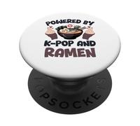 Ramen KPop alimentato da Ramen & K-Pop Heart K Pop PopSockets PopGrip Adesivo