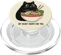 Ramen Mangia Gatto | Le mie zuppe di cuore per te Uomini Donne PopSockets PopGrip per MagSafe