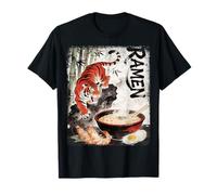 Ramen Noodle Giappone Asia Gatti Maglietta