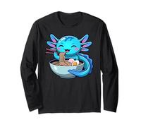 Ramen Noodle Japanese Anime Manga Kawaii Turtles Axolotl Maglia a Manica