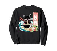Ramen Noodle Japanese Anime Manga Ramen Kawaii Cat Felpa