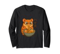 Ramen Noodles Hamster Japan Kawaii Retro Manga anime Maglia a Manica