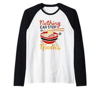 Ramen Noodles Niente può Fermare Noodles Giappone Pasta Maglia con Maniche Raglan