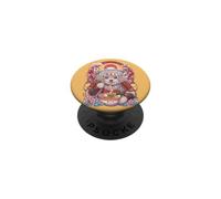 Ramen Pasta Puli Cane Giappone Kawaii Grafica Cane Samurai PopSockets PopGrip Adesivo