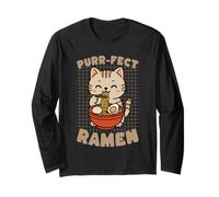 Ramen Perfetto Cat Lover Art Kawaii Maglia a Manica