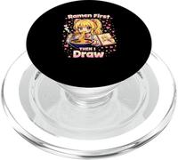 Ramen prima poi disegno | Artista anime Kawaii PopSockets PopGrip per MagSafe