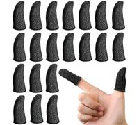 RAMGLYO 20 manicotti per dita da gioco per cellulare, anti-sudore, estremamente sottili, in fibra superconduttiva, per le dita, per un funzionamento fluido, adatti per tutti i dispositivi touch screen