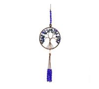 RAMGLYO Albero della Vita, decorazione pendente per specchietto retrovisore auto, 7 pietre Chakra, cristallo curativo, accessori interni auto, Reiki, portafortuna, meditazione, per finestra (C)