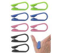 RAMGLYO Clip Digitopressione 8 Pezzi, 4 Colori, in Plastica. Sollievo Rapido da Stress, Ansia, Mal di Testa e Dolore. Portatile per Punto LI4.