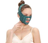 RAMGLYO Maschera Viso Modellante Notte, V Shape Face, Fascia Viso Lifting Riduttore Doppio Mento (Adatta a tutte le forme del viso) (A)