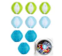 RAMGLYO Palline Raccogli Peli 9 Pezzi - Efficaci contro Peli Animali & Pelucchi. Riutilizzabili per Lavatrice e Asciugatrice, per un bucato senza capelli e lanugine. Assortite.