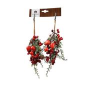 Rami artificiali con clip, 25 cm, bacche e rosa canina, set da 2 pezzi | Rami artificiali decorativi per il periodo natalizio e invernale, rami decorativi per l'Avvento, decorazione invernale