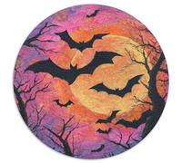 Rami d'albero Puzzle 1000Pcs Pipistrelli che volano intorno alla luna Decorazione Per La Casa. Rilassamento E Intelligence Per Adulti E Bambini Da 14 Anni 1000pcs (67.5x67.5cm)