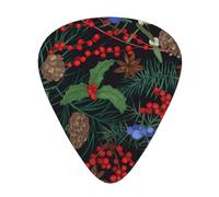 Rami dell'albero di Natale,12 pezzi di plettri per chitarra, 3 plettri di diverso spessore per chitarra acustica, basso, ukulele