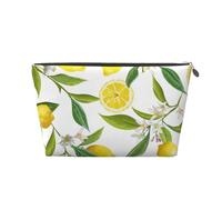 Rami di alberi di limone esotici modellati Yummy Delicious, Borsa da toilette Borsa per trucco Borsa per cosmetici Borsa da toilette da viaggio portatile
