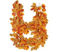 Rami di foglie d'acero, arbusti sintetici, steli autunnali, fogliame realistico, spray artificiale per foglie autunnali, cespugli decorativi stagionali (per soggiorno, giardino, matrimoni, feste