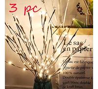 Rami Luminosi a LED, Decorazione per Feste e Natale, Luci di Fiabe Rami di Salice Lampada Bianco Caldo Decorative Interni da Fata per Feste a Batteria [Energetica A]