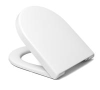Ramm Sedile WC compatibile con Duravit Starck 3, sedile WC in termoindurente antibatterico, coperchio WC con abbassamento automatico Soft Close