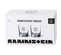 Rammstein bicchiere Tumbler Logo, Scatola da 2 pezzi 0,29l, merchandising ufficiale della band