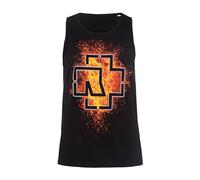 Rammstein Canottiera Tank Top Lava Logo (M), Merchandising Ufficiale della Band