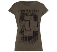 Rammstein Frauen T-Shirt Maglietta da Donna con 6 Cuori Sechs Herzen L