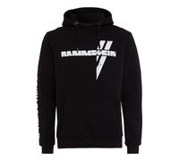 Rammstein Maglione con Cappuccio Kapuzenpullover Weisses Kreuz (M), Merchandising Ufficiale della Band