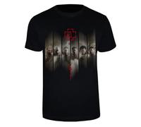 Rammstein T-Shirt Im Fluss der Zeit Maglietta da Uomo con Stampa Frontale Multicolore, Nero, S