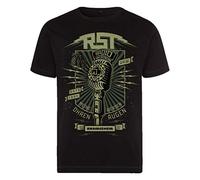 Rammstein T-Shirt Radio Maglietta da Uomo con Radio e Banda Ufficiale, Colore Nero, con Stampa Frontale Multicolore, Nero, L