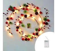 Ramo decorato Led 2 metri 20 Microled Bianco Caldo a batteria Wisdom