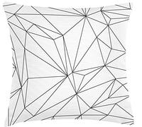 Ramo Design Cuscino Cotone, Beige/Grigio, 45 mm X 45 mm X 2 mm