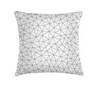 Ramo Design Cuscino Cotone, Beige/Grigio, 45 mm X 45 mm X 2 mm