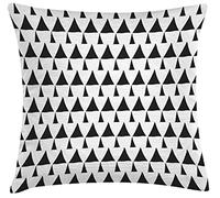Ramo Design Cuscino Cotone, Bianco/Nero, 45 mm X 45 mm X 2 mm