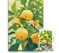 Ramo di arancio con frutti maturi Puzzle da 1000 pezzi per adolescenti Gioco di sviluppo del pensiero logico Ottimo regalo per momenti significativi Dimensioni 38x52cm
