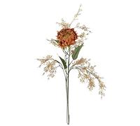 Ramo di carciofo con ramo decorativo, set da 2 pezzi, 70 cm, arancione, pianta artificiale di seta, decorazione da tavolo, decorazione per l'autunno, decorazione per la casa, floristica, carciofo