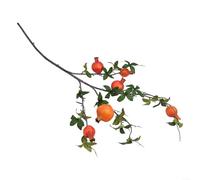 Ramo di fiori artificiali estetici con frutti vivaci per migliorare qualsiasi ambiente interno in questa stagione (arancione)