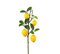 Ramo Di Limone Finto Con Foglie E Limoni H. 68Cm Giallo Verde GASPER