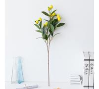 Ramo di limone fiori artificiali ramo di limone ramo singolo 67 cm/26,4 pollici