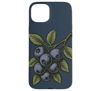 Ramo di mirtillo botanico natura arte frutta estiva Custodia per iPhone 15 Plus