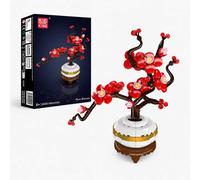 Ramo di pruno in mattoncini MOULD KING 24120 PLUM BLOSSOM BOTANICAL BUILDING SET è un set di costruzione composto da 393 elemen