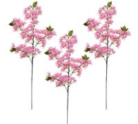 Ramo fiori di pesco ciliegio rosa per albero pasqua decorazioni pasquali set 3