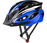 RaMokey Casco da ciclismo per adulti e uomo, donna, corpo EPS + guscio in PC, MTB, casco con visiera rimovibile e imbottitura, casco da ciclismo regolabile 57-63 cm