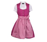 Ramona Lippert® - Dirndl Charlotta per bambini | Rosa | Include abito, grembiule e camicetta | Taglia 86 - 164 - Set Dirndl per bambine e ragazze Dirndl, Colore: rosa., 158-164 cm