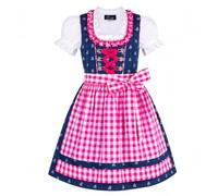 Ramona Lippert Dirndl Florence per bambini, 3 pezzi, con camicetta, blu, Blu, 134-140 cm