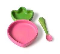 Ramona The Radish Stoviglie per Bambini Piatto e Cucchiaio Oli&Carol