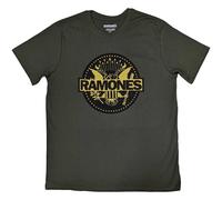 Rock Off officially licensed products Ramones Oro Seal Logo T Shirt