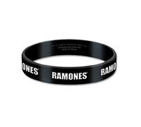 Ramones Polsino Classic Band Logo Hey Ho Nuovo Ufficiale 17Mm Nero Rubber Size Accessory Size